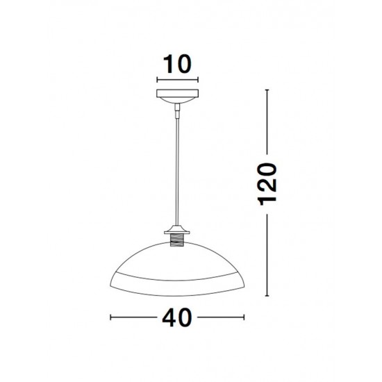 Pendul BENITO Nova Luce Modern, E27, 9112142, Grecia