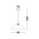 Pendul BENITO Nova Luce Modern, E27, 9112142, Grecia