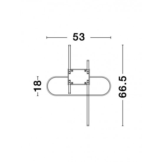 Lustra Plafon ARTE Nova Luce Modern, Led, 9113841, Grecia