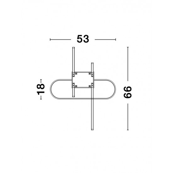 Plafoniera ARTE Nova Luce Modern, Led, 9113842, Grecia