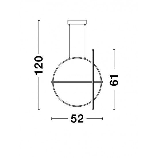 Suspensie ARTE Nova Luce Modern, Led, 9114861, Grecia