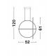 Suspensie ARTE Nova Luce Modern, Led, 9114861, Grecia