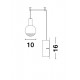 Pendul BELAR Nova Luce Modern, Led, 9117002, Grecia