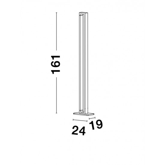 Lampadar LINE Nova Luce Modern, Led, 9117327, Grecia
