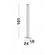 Lampadar LINE Nova Luce Modern, Led, 9117327, Grecia