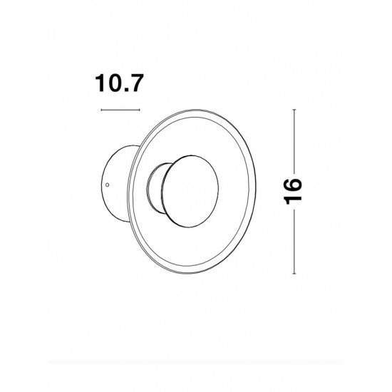 Aplica ESIL Nova Luce Modern, Led, 9118514, Grecia