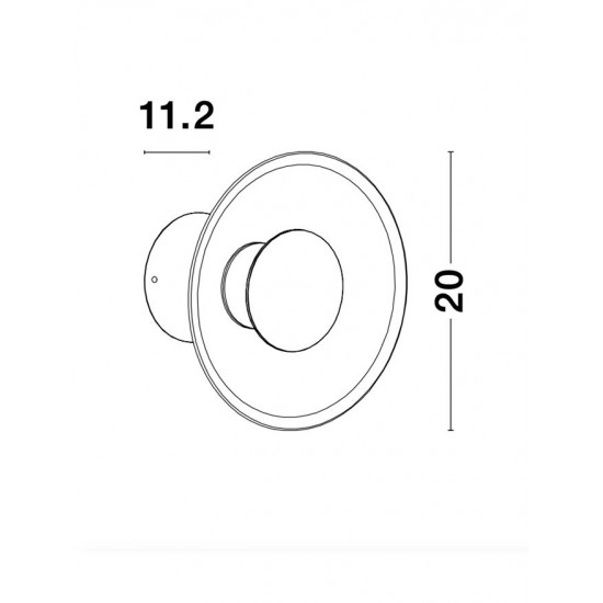 Aplica ESIL Nova Luce Modern, Led, 9118528, Grecia
