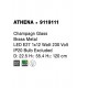 Pendul ATHENA Nova Luce Modern, E27, 9119111, Grecia