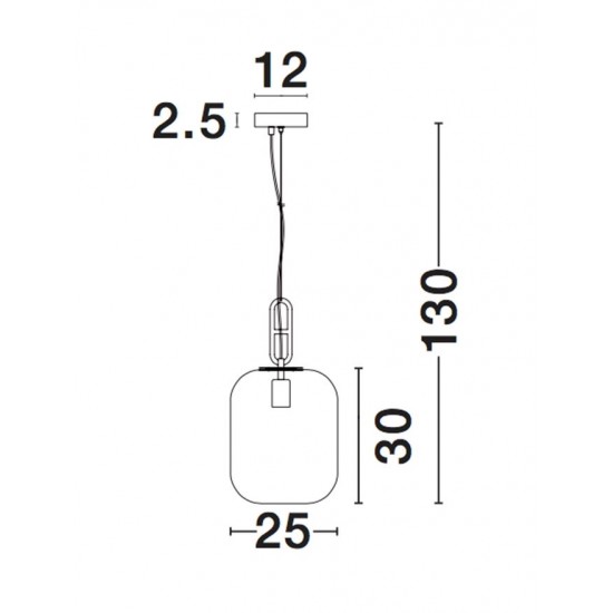 Pendul HUNTER Nova Luce Modern, E27, 9120668, Grecia