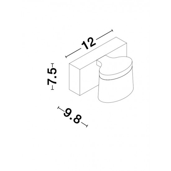 Aplica Baie SABIA Nova Luce Modern, Led, 9122311, Grecia