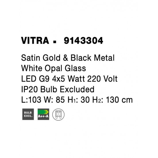 Suspensie VITRA Nova Luce Modern, G9, 9143304, Grecia