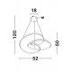 Suspensie MENTON Nova Luce Modern, Led, 9147111, Grecia