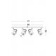 Lustra Spot SALVA Nova Luce Modern, GU10, 9155103, Grecia