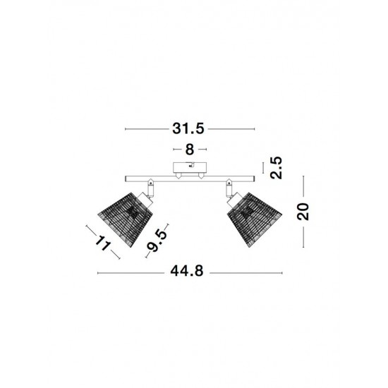 Plafoniera SION Nova Luce Modern, E14, 9155422, Grecia