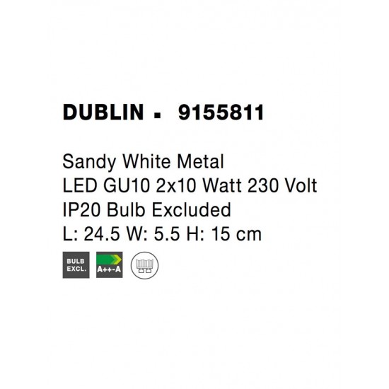 Lustra Spot DUBLIN Nova Luce Modern, GU10, 9155811, Grecia