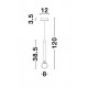 Pendul CAYO Nova Luce Modern, Led, 9157901, Grecia