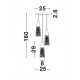 Suspensie KOVAC Nova Luce Modern, G9, 9160193, Grecia
