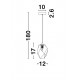 Pendul ICE Nova Luce Modern, G9, 9160231, Grecia