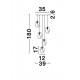 Suspensie ICE Nova Luce Modern, G9, 9160235, Grecia