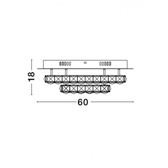 Lustra Plafon QUENTIN Nova Luce Modern, Led, 9172519, Grecia