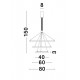 Suspensie EMPATIA Nova Luce Modern, Led, 9173108, Grecia