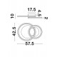 Plafoniera GALAXY Nova Luce Modern, Led, 9180301, Grecia