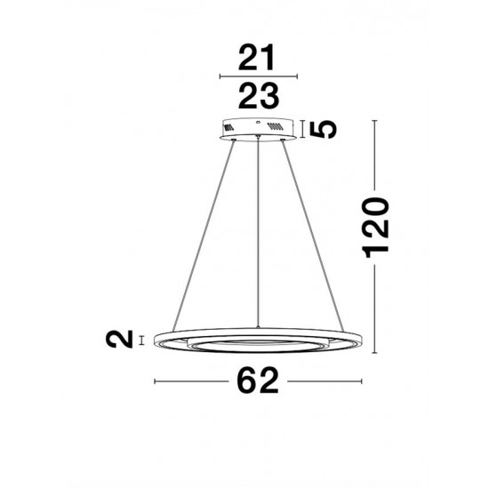 Suspensie GALAXY Nova Luce Modern, Led, 9180302, Grecia