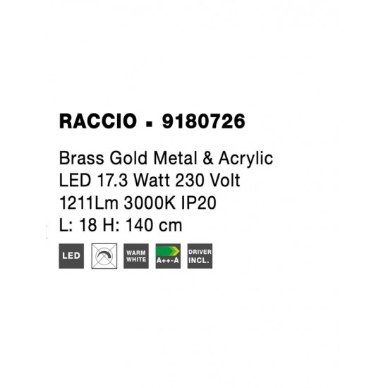 Lampadar RACCIO Nova Luce Modern, Led, 9180726, Grecia