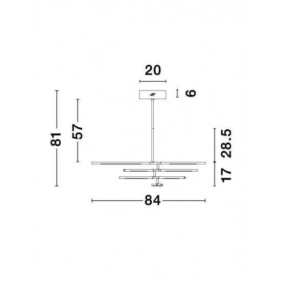 Candelabru RACCIO Nova Luce Modern, Led, 9180780, Grecia
