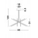 Suspensie RACCIO Nova Luce Modern, Led, 9180782, Grecia