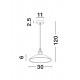 Pendul SANGRO Nova Luce Modern, E27, 9181300, Grecia