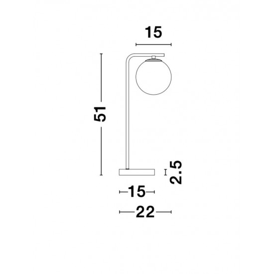 Veioza ALVAREZ Nova Luce Modern, E14, 9185361, Grecia