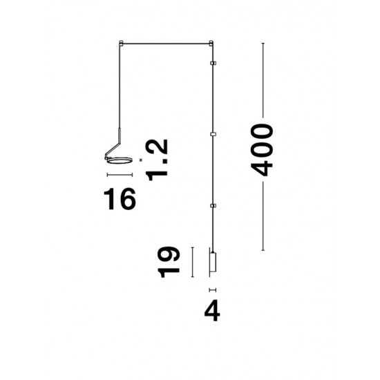 Suspensie Tehnica LUCCELO Nova Luce Modern, Led, 9190110, Grecia