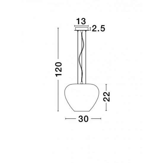 Pendul NALA Nova Luce Modern, E27, 9207601, Grecia