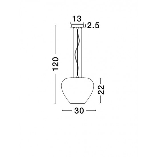 Pendul NALA Nova Luce Modern, E27, 9207602, Grecia
