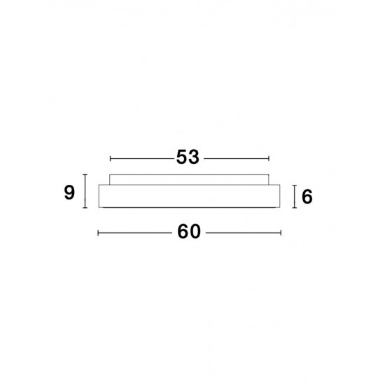 Plafoniera Tehnica RANDO THIN Nova Luce Modern, Led, 9353854, Grecia