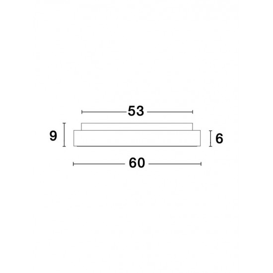 Plafoniera Tehnica RANDO THIN Nova Luce Modern, Led, 9353856, Grecia