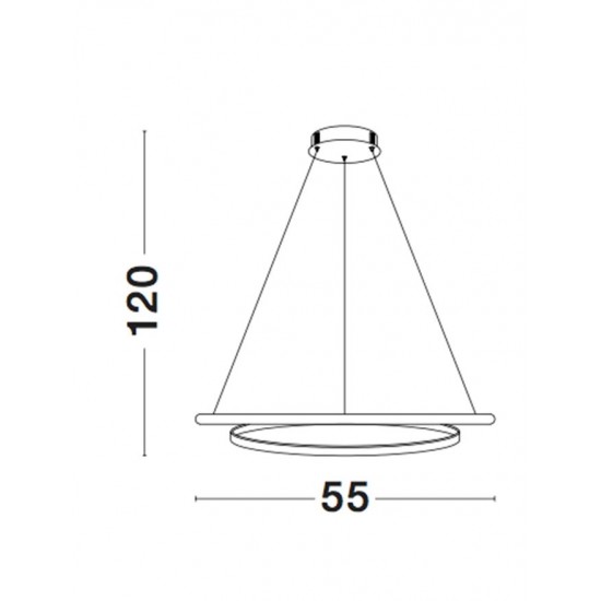 Suspensie MALVI Nova Luce Modern, Led, 9357041, Grecia