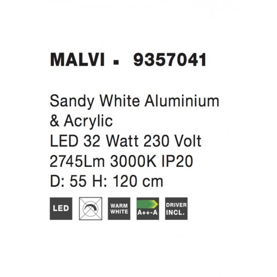 Suspensie MALVI Nova Luce Modern, Led, 9357041, Grecia