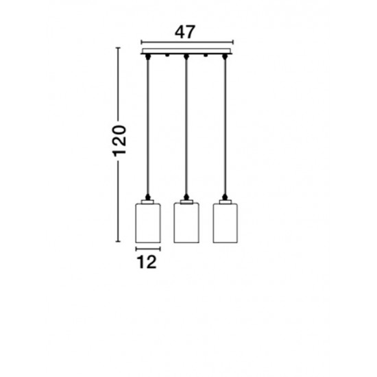 Suspensie BLAKE Nova Luce Modern, E27, 9361562, Grecia