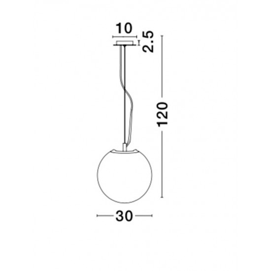 Pendul FROZEN Nova Luce Modern, E27, 9361742, Grecia