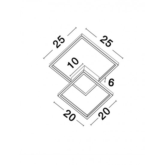 Plafoniera PORTO Nova Luce Modern, Led, 9364037, Grecia