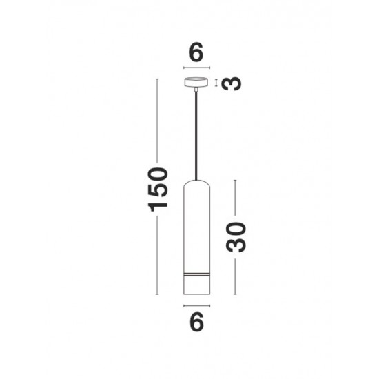 Pendul Tehnic ESCA Nova Luce Modern, GU10, 9387004, Grecia