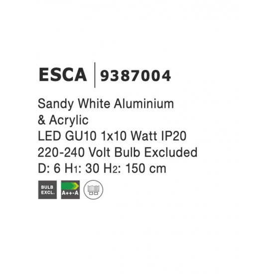 Pendul Tehnic ESCA Nova Luce Modern, GU10, 9387004, Grecia