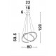 Suspensie TORRENTE Nova Luce Modern, Led, 9392012, Grecia