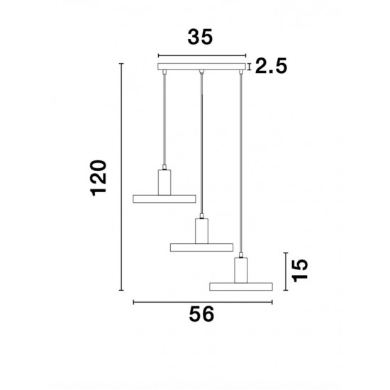 Suspensie GARNI Nova Luce Modern, E27, 9417051, Grecia
