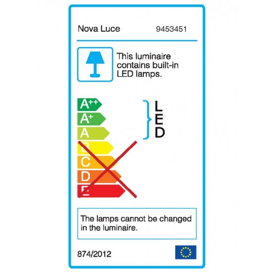 Suspensie RANDO THIN Nova Luce Modern, Led, 9453451, Grecia