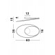 Plafoniera VIAREGGIO Nova Luce Modern, Led, 9500710, Grecia