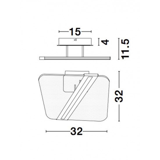Aplica JERTUNA Nova Luce Modern, Led, 9545221, Grecia