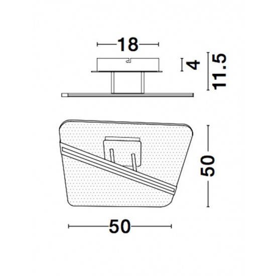Plafoniera JERTUNA Nova Luce Modern, Led, 9545233, Grecia